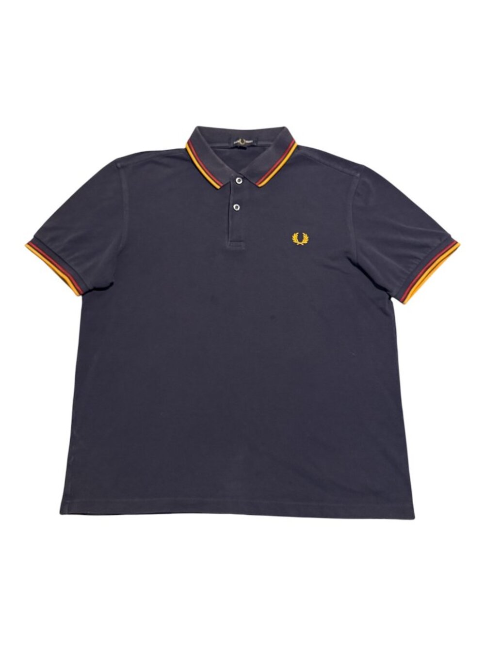 Fred Perry Men Twin Tipped Polo Shirt M3600 L46 Sz: Large Blue Red Yellow *Read*
